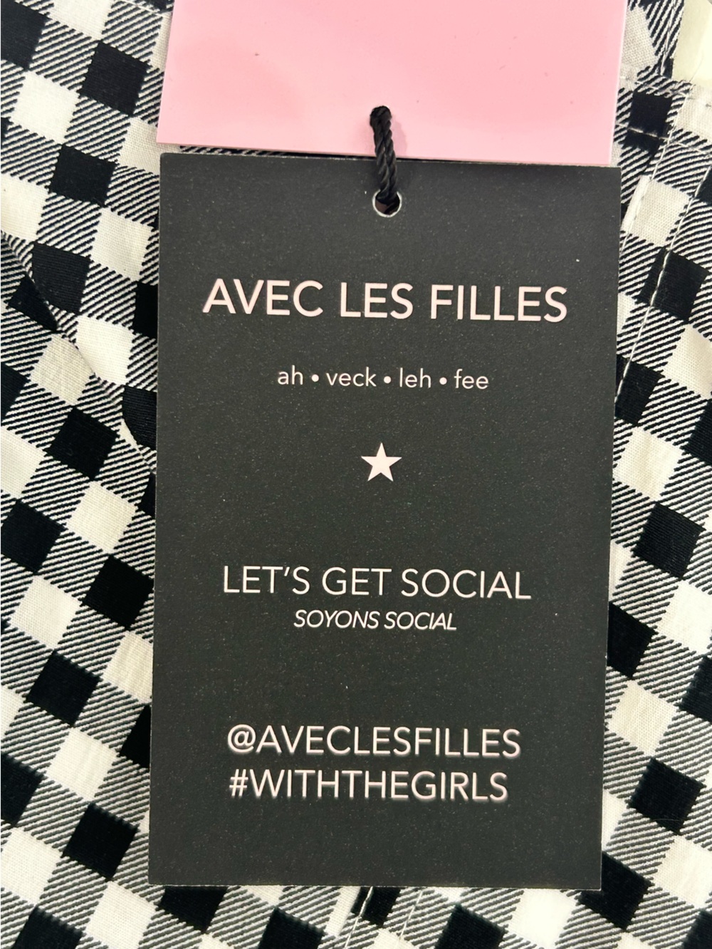 Avec Les Filles Black & White Gingham Sweetheart Lined Midi Zipper Dress Size 14 - Picture 10 of 16